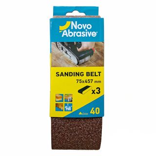 Стрічка Шліфувальна Novoabrasive 3 Шт. Р40 75*457 Мм - [1211748]