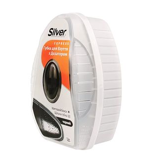 Губка Для Взуття Silver Чорна З Дозатором Силікону 6 Мл - [1059131]