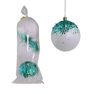 Іграшка Новорічна Кулька 10 См 3 Шт. Смарагд - [1208980]