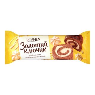 Рулет Бісквіт Золотий Ключик 180г Рошен