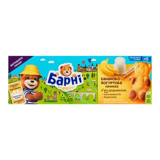 Тістечко Біскв Банан/йогурт Нач 150г Барні