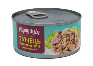 Тунець Подрібнений У Власному Соці 170г Традиція