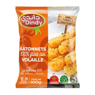 Bâtonnets de volaille surgelés 300g - DINDY