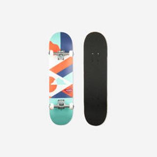 Tabla De Skate Cp100 Niños De 8 - 12 Años Mid Geometric Tamaño 7.6" 7,5 Azul