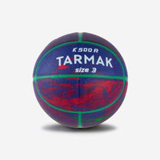 Balón De Baloncesto Talla 3 Niño - K500 Rubber Azul Rojo 3 Azul