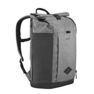 Mochila De Montaña Y Senderismo 23L Quechua Nh500 Rolltop. Equipaje De Mano 23 Litros Gris