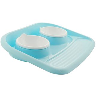 Набір Мисок Для Домашніх Тварин Пластикових З Підставкою 2 Шт