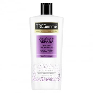 Acondicionador fortalece & repara con biotina & pro-bond complex repara 7 daños en 1 uso Tresemmé 685 ml.