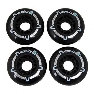 4 Ruedas Patines Niños Oxelo Fit 3 70 Mm 80A Blanco Negro