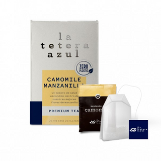 Tetera Azul Manzanilla 20 Bolsitas