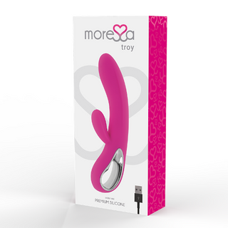 Vibrador Fucsia Estimulador Recargable Troy Moressa