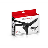 Arnés Doble Pene Silicona Negro Recargable Fetish Tentation