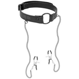 Mordaza Abierta Con Cadena Pezones Fetish