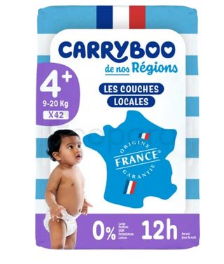 CARRYBOO COUCHES DE NOS REGIONS T4+ 9-20KG BOITE DE 42 COUCHES
