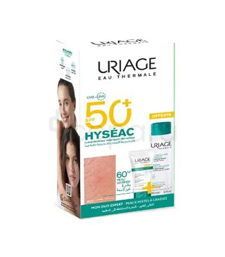URIAGE COFFRET HYSEAC SPF50+ 50ML + EAU MICELLAIRE PMG 250ML OFFERT