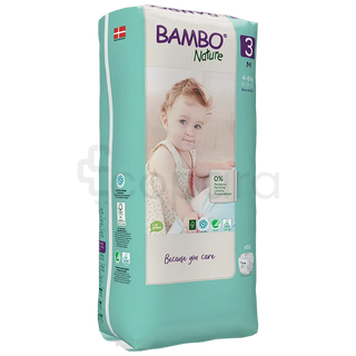 BAMBO NATURE COUCHES BEBE TAILLE 3 4-8KG BOITE DE 52