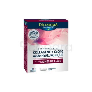 DIETAROMA DERM'IDEAL PLUS COLLAGENE + COQ10 ACIDE HYALURONIQUE BOITE DE 60 COMPRIMES
