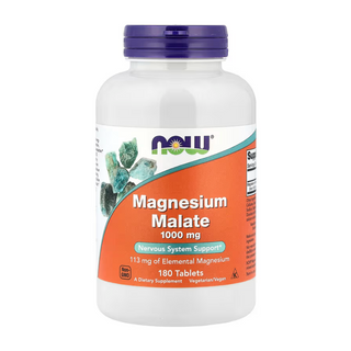 NOW Foods Magnesium Malate 1000 mg - 180 Tablets