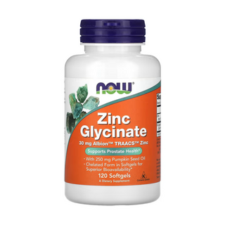 Now Foods Zinc Glycinate - 120 softgels