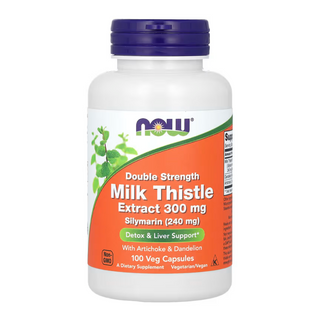 NOW Foods Milk Thistle Extract Double Strength 300 mg - 100 Veg Capsules