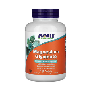 Now Foods Magnesium Glycinate 200 mg - 180 Tablets