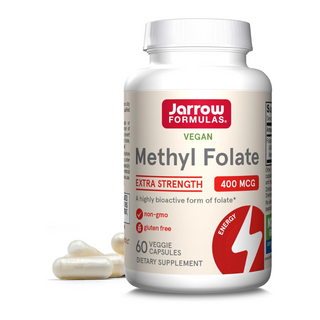 Jarrow Formulas Vegan Methyl Folate Extra Strength 400 mcg - 60 Veggie Capsules