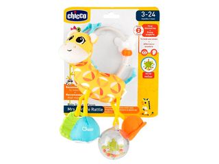 Chicco: Игрушка-погремушка мягкая "Жираф" 3м+