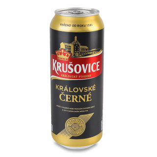 Пиво Krusovice Cerne, Темне З/б, 0,5 Л