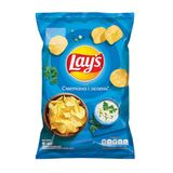 Чіпси Lays Сметана-зелень 60г, Шт