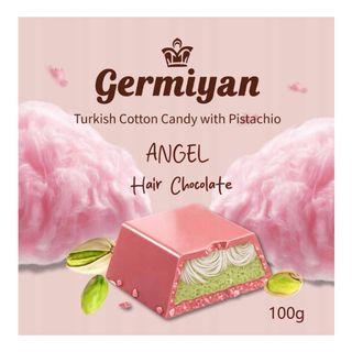 Germiyan Шоколад Angel Hair с фисташковой пастой и пашмалой 100г