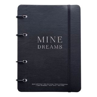 Тетрадь общая, Infolio Study, 155х212 мм, 120 л., клетка, кольцевой механизм. Коллекция "My black", черный