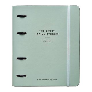 Тетрадь общая, Infolio Study, 175х212 мм, 120 л., клетка, кольцевой механизм. Коллекция "Story", зеленый