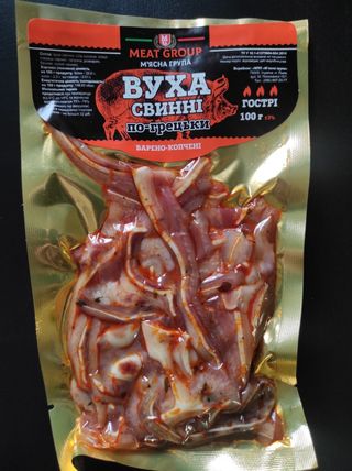 Вуха Свинні По-грецьки Гострі 100г