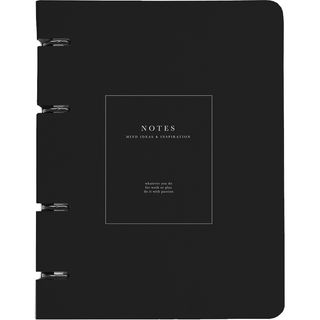 Тетрадь общая, Be Smart, 163х212 мм, 120 л., клетка, кольцевой механизм, картон. Коллекция "Notes", черный