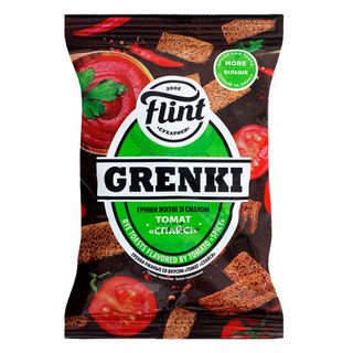 Грінки Житні Зі Смаком Томат Спайсі 65г Flint Grenki