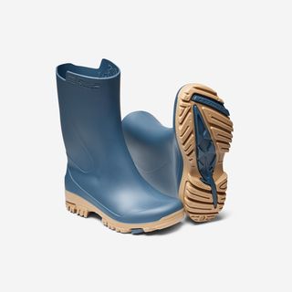 Botas De Agua Niños Katiuskas Solognac 100 Ligeras Pvc Azul 33/34 Azul