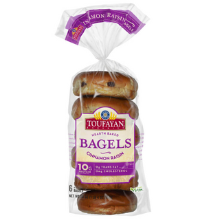 Bagels Cinnamon Raisin Taste Of America Bag 680 Gr