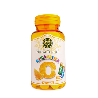 Tablete masticabile cu vitamina C Herbal Therapy, 120