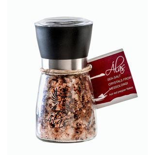 Cristales De Sal Marina Con Chili Picante Ahumado Alas - Tresors De Grece