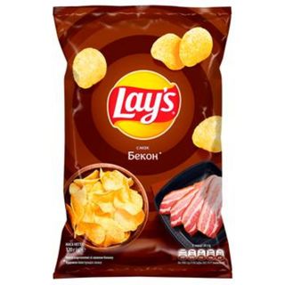 Чіпси Lays Бекон 120 Грам