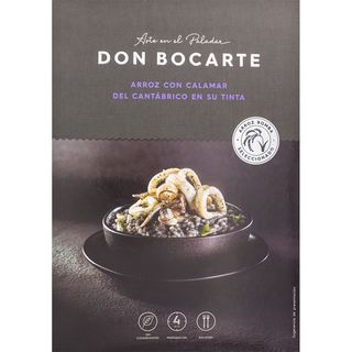 Arroz Negro Con Calamar Don Bocarte 400 Gr.