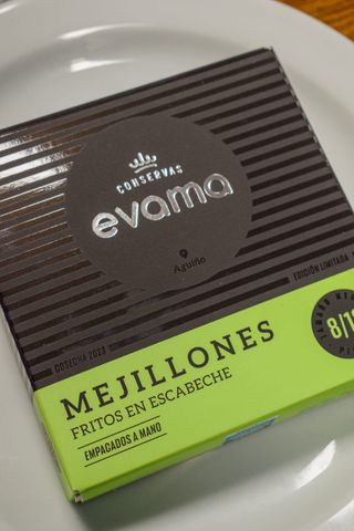 Mejillones Fritos En Escabeche (8/12 Piezas) Evama Lata 120 Ml
