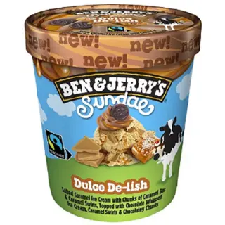 B&j's Sundae Dulce De-lish 427 Ml