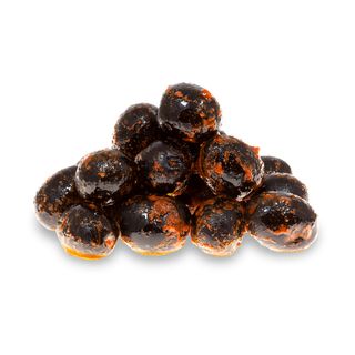 Aceituna Negra Con Hueso Aliñada 350 Gr.