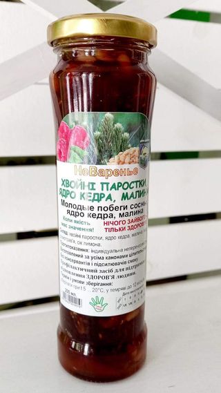 Молоді пагони сосни, ядро кедра, малина (200мл)