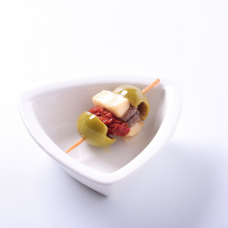 Bocados Queso Y Anchoa Con Tomate