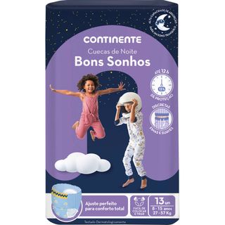 Cuecas Bons Sonhos 27-57 Kg 8-15 Anos Continente (emb. 13 un)