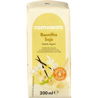 Bebida Vegetal de Soja Baunilha Continente Equilíbrio (emb. 200 ml)
