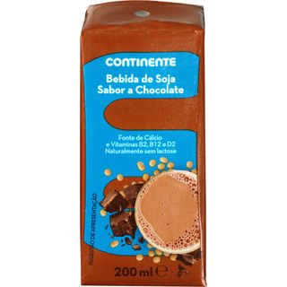 Bebida Vegetal de Soja Chocolate Continente (emb. 200 ml)