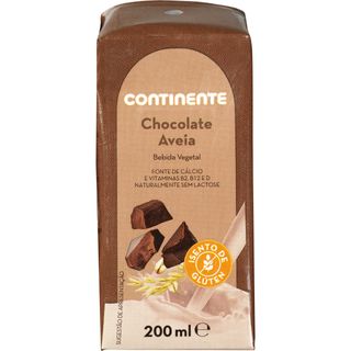 Bebida Vegetal de Aveia Chocolate Continente (emb. 200 ml)